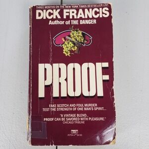 Proof by Dick Francis Vintage 1987 Fawcett Crest Mystery Paperback Book